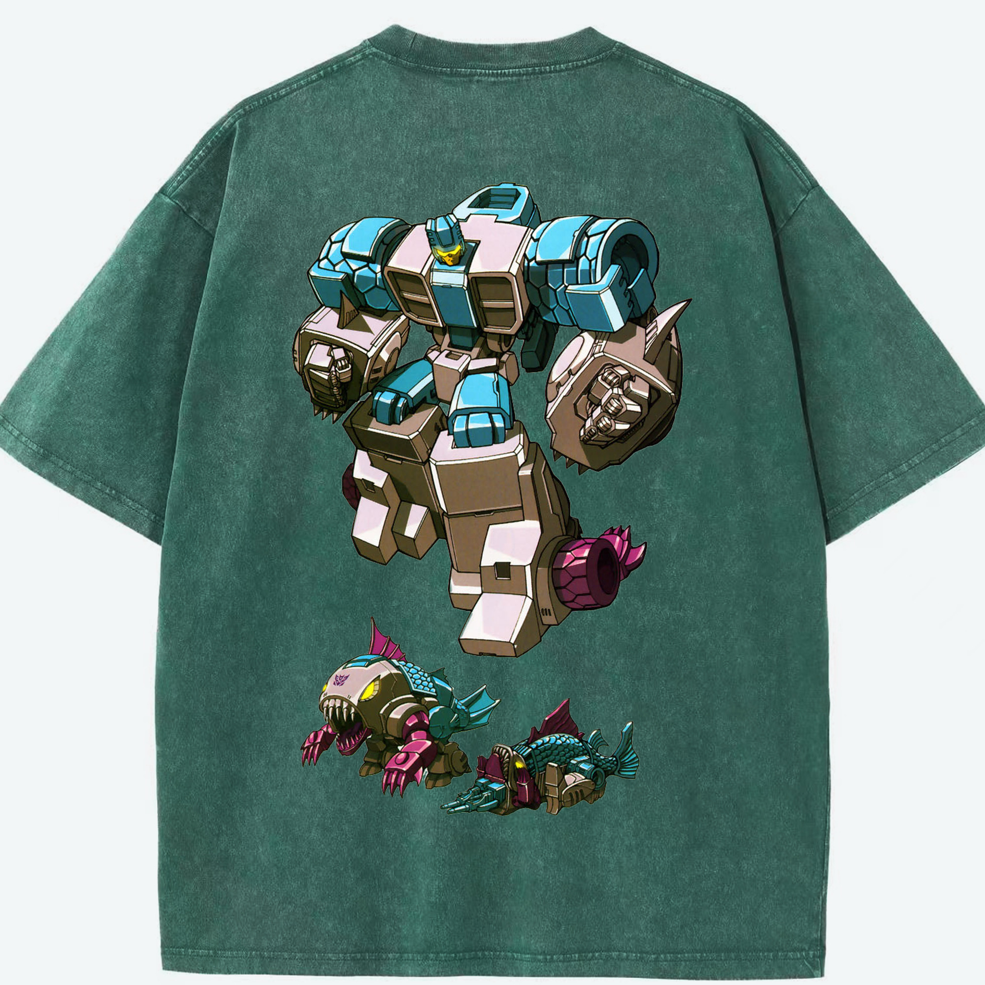 （画像用）  綿100% ヴィンテージ風 半袖Tシャツ（背面プリント）